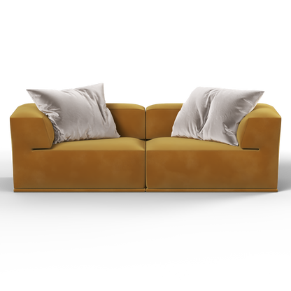 Savile Sofa — Compact Form with Wide Straight Armrests