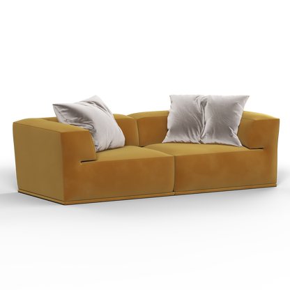 Savile Sofa — Compact Form with Wide Straight Armrests
