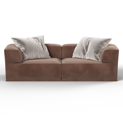 Savile Sofa — Compact Form with Wide Straight Armrests