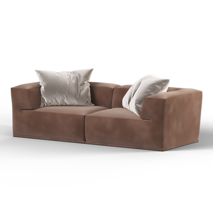 Savile Sofa — Compact Form with Wide Straight Armrests