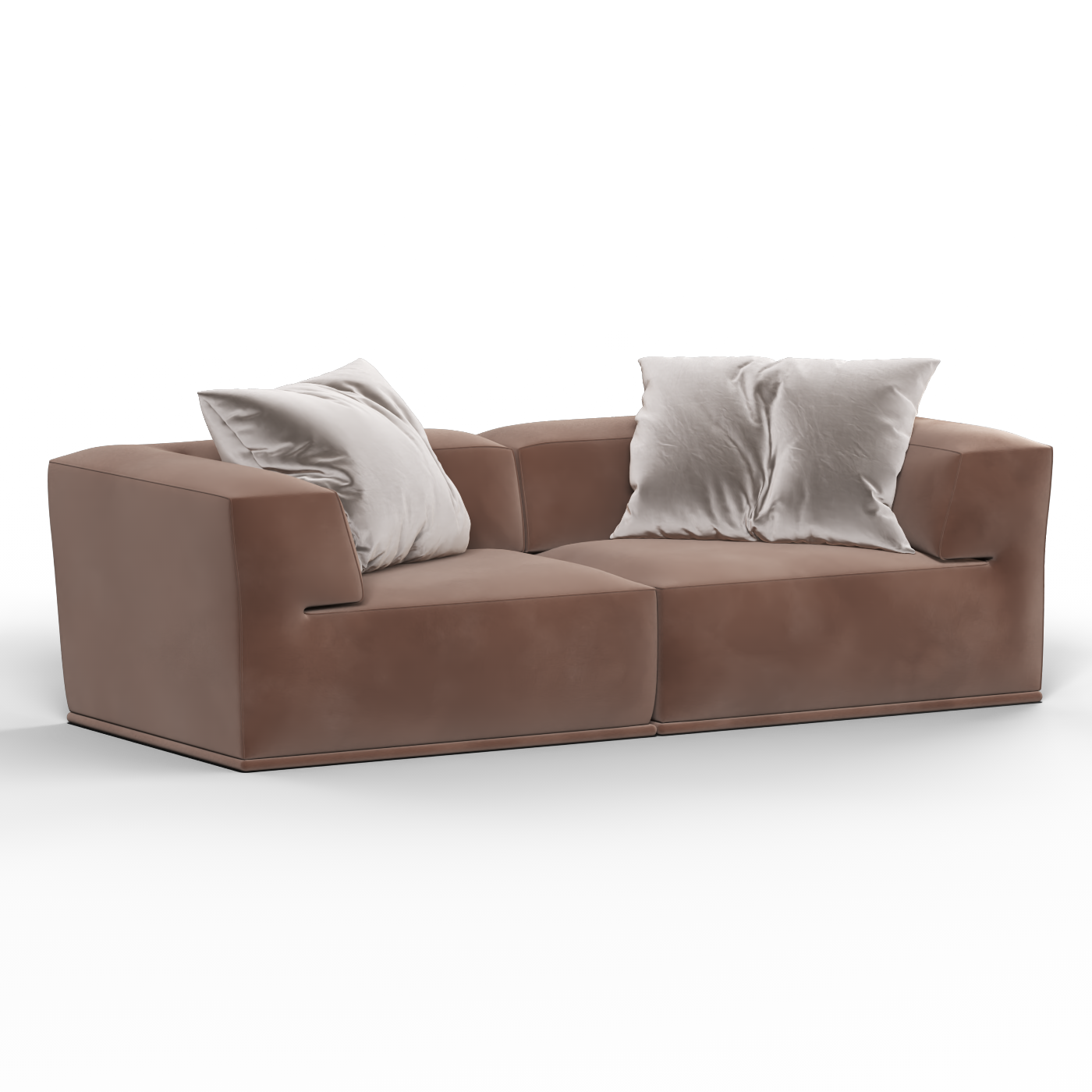 Savile Sofa — Compact Form with Wide Straight Armrests