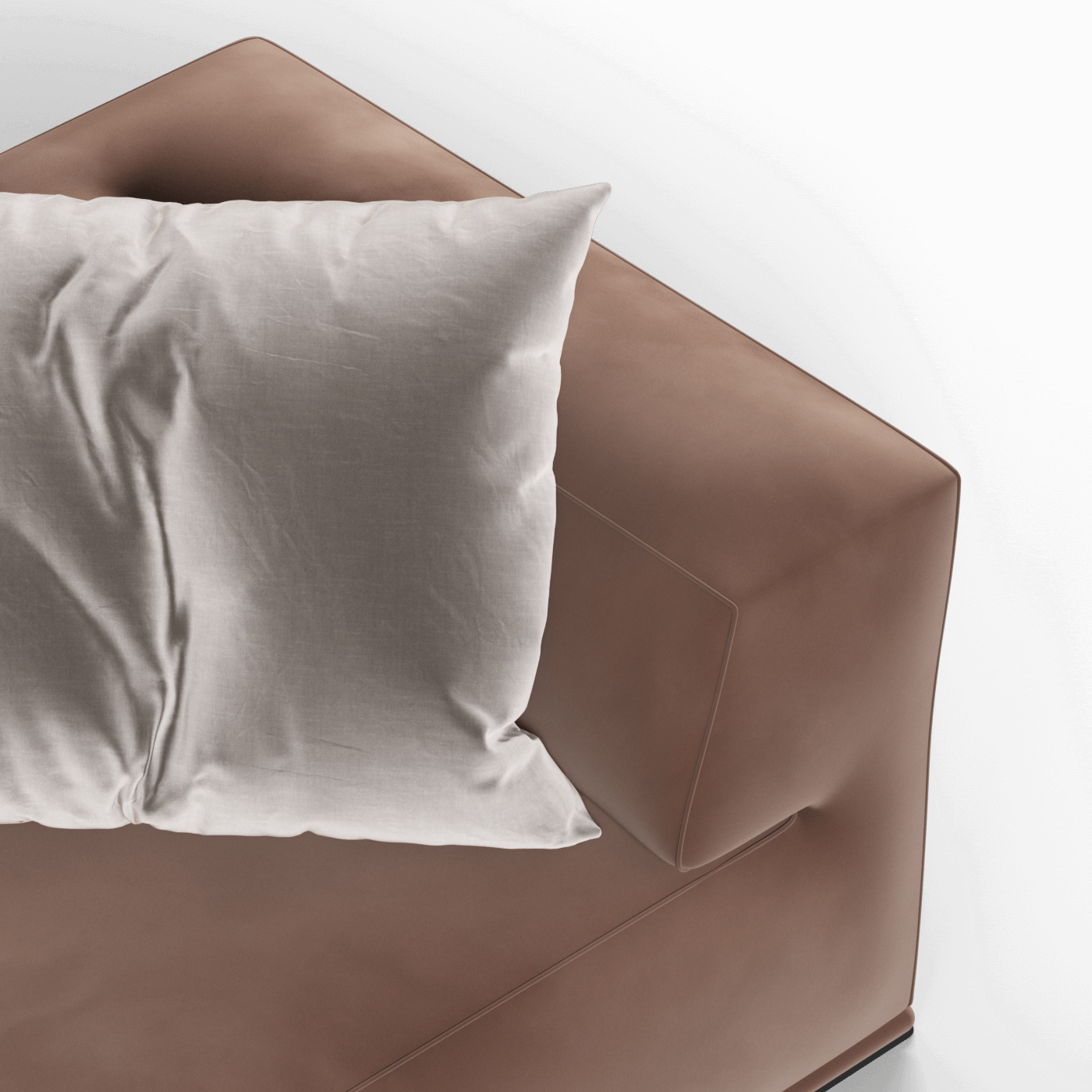 Savile Sofa — Compact Form with Wide Straight Armrests