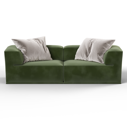 Savile Sofa — Compact Form with Wide Straight Armrests