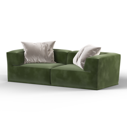 Savile Sofa — Compact Form with Wide Straight Armrests