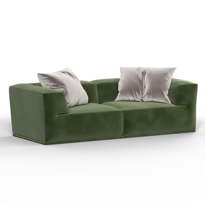 Savile Sofa — Compact Form with Wide Straight Armrests