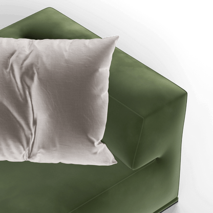 Savile Sofa — Compact Form with Wide Straight Armrests