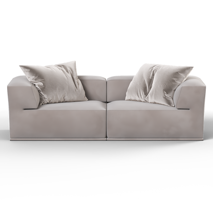 Savile Sofa — Compact Form with Wide Straight Armrests
