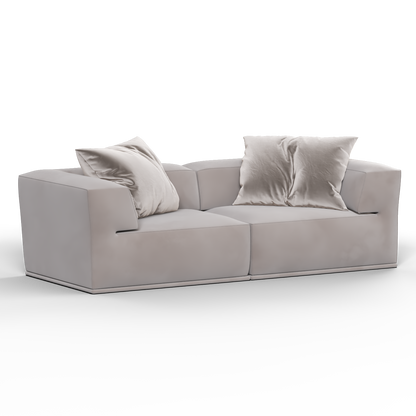 Savile Sofa — Compact Form with Wide Straight Armrests