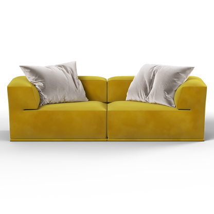Savile Sofa — Compact Form with Wide Straight Armrests