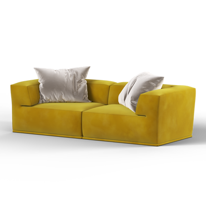 Savile Sofa — Compact Form with Wide Straight Armrests