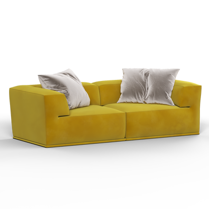 Savile Sofa — Compact Form with Wide Straight Armrests