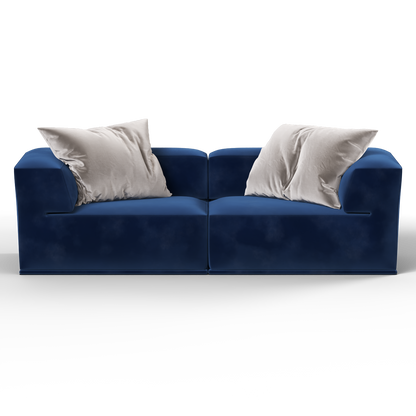 Savile Sofa — Compact Form with Wide Straight Armrests