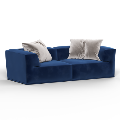 Savile Sofa — Compact Form with Wide Straight Armrests