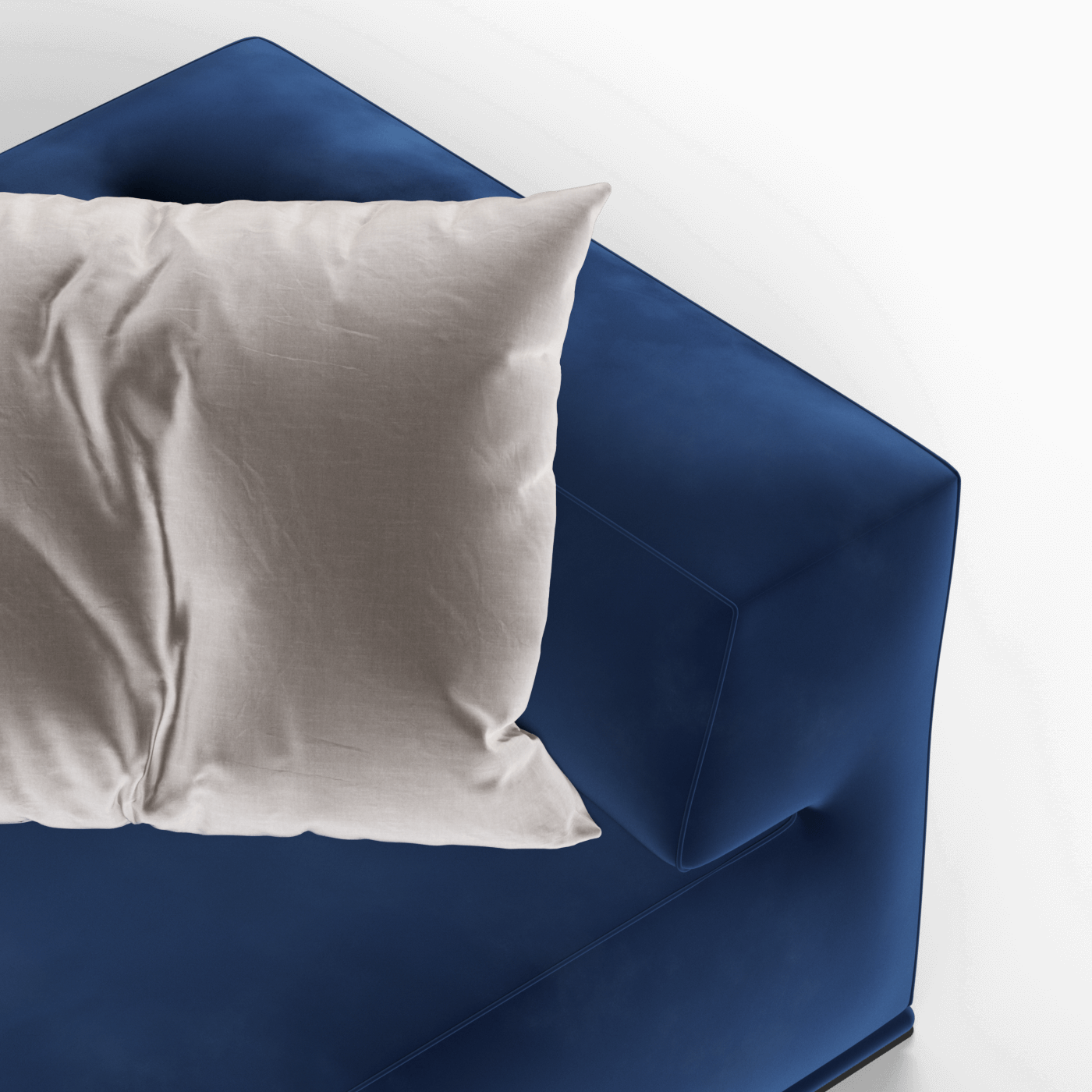 Savile Sofa — Compact Form with Wide Straight Armrests