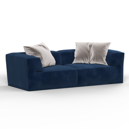 Savile Sofa — Compact Form with Wide Straight Armrests