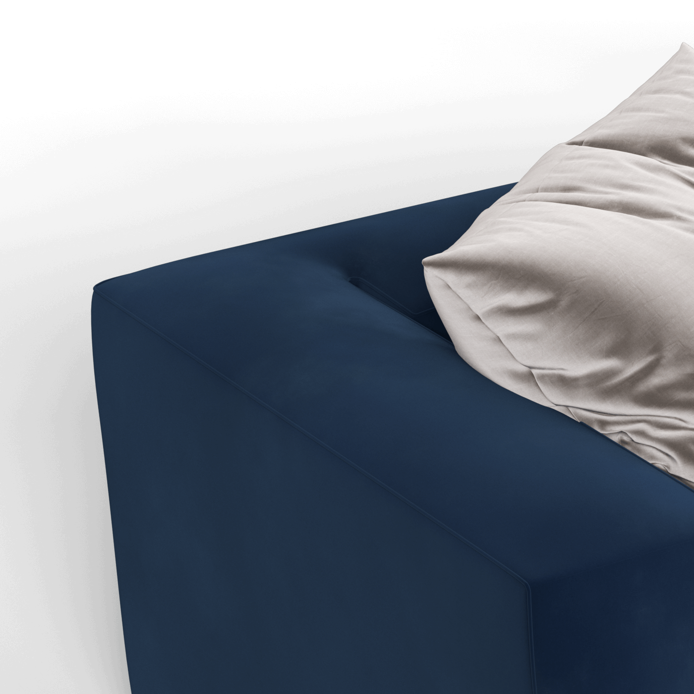 Savile Sofa — Compact Form with Wide Straight Armrests