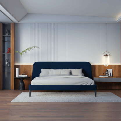 Selma Double Bed with Deep Vertical Tufting