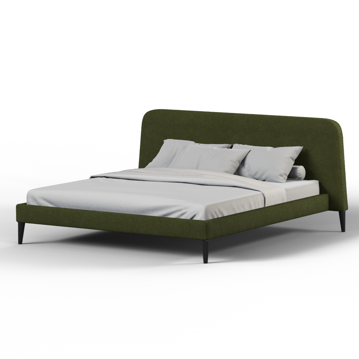 Selma Double Bed with Deep Vertical Tufting