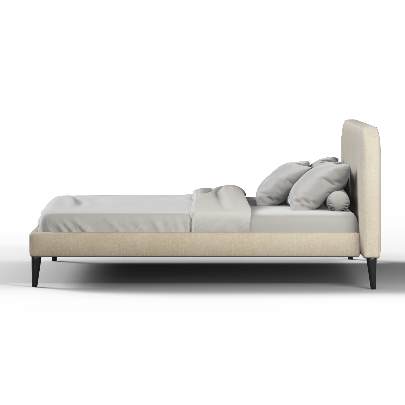 Selma Double Bed with Deep Vertical Tufting