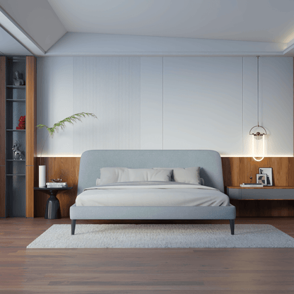 Selma Double Bed with Deep Vertical Tufting