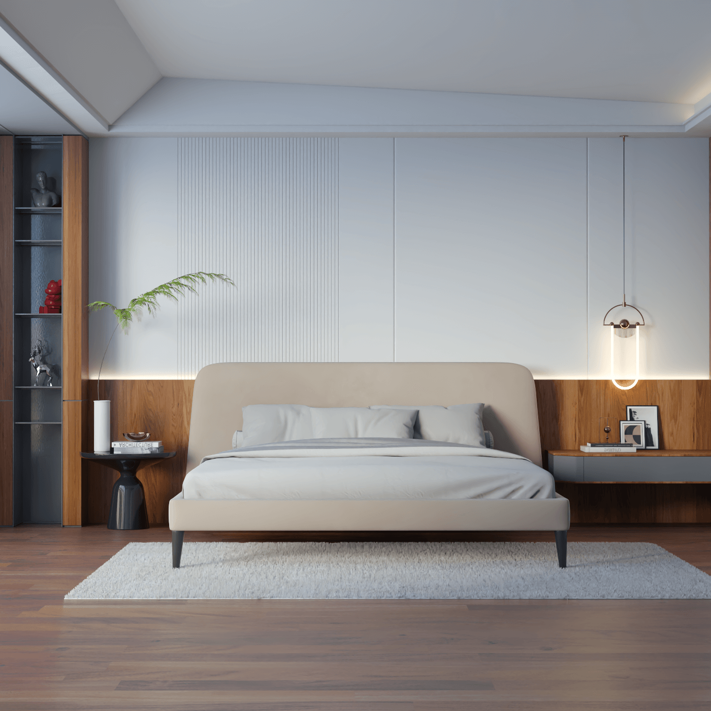 Selma Double Bed with Deep Vertical Tufting