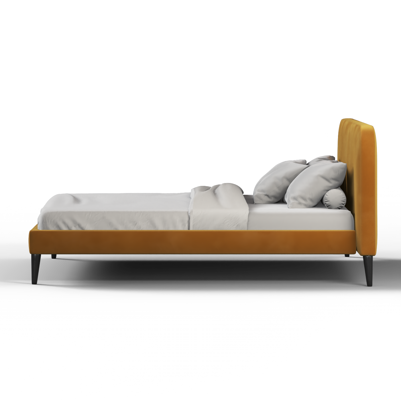 Selma Double Bed with Deep Vertical Tufting