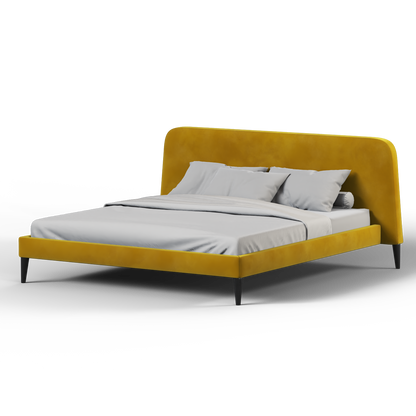 Selma Double Bed with Deep Vertical Tufting