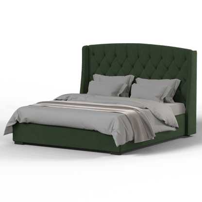 Sophia Upholstered Bed with Buttoned Headboard