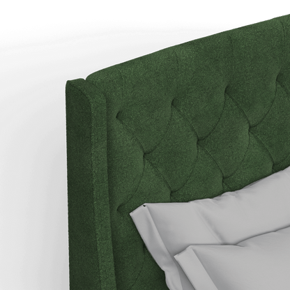 Sophia Upholstered Bed with Buttoned Headboard