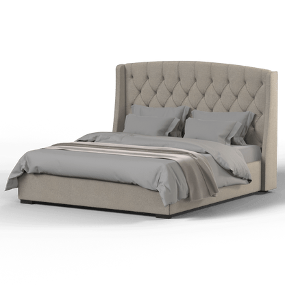 Sophia Upholstered Bed with Buttoned Headboard
