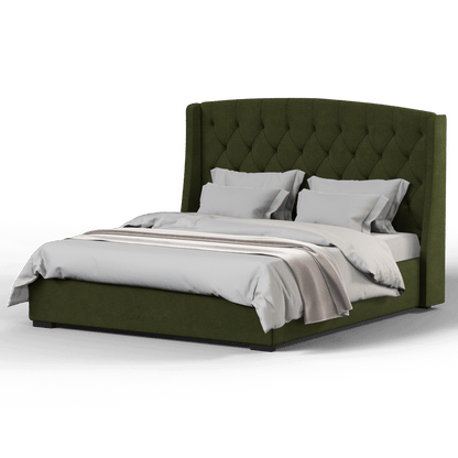 Sophia Upholstered Bed with Buttoned Headboard