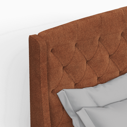 Sophia Upholstered Bed with Buttoned Headboard