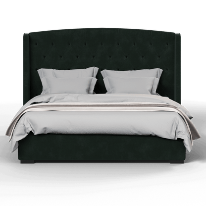 Sophia Upholstered Bed with Buttoned Headboard