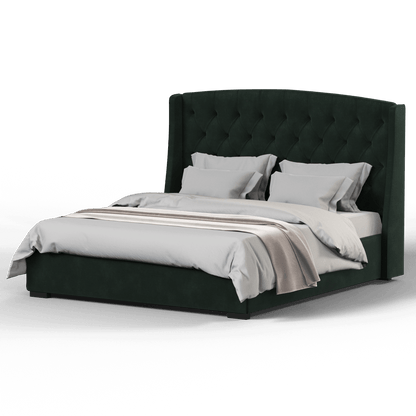 Sophia Upholstered Bed with Buttoned Headboard