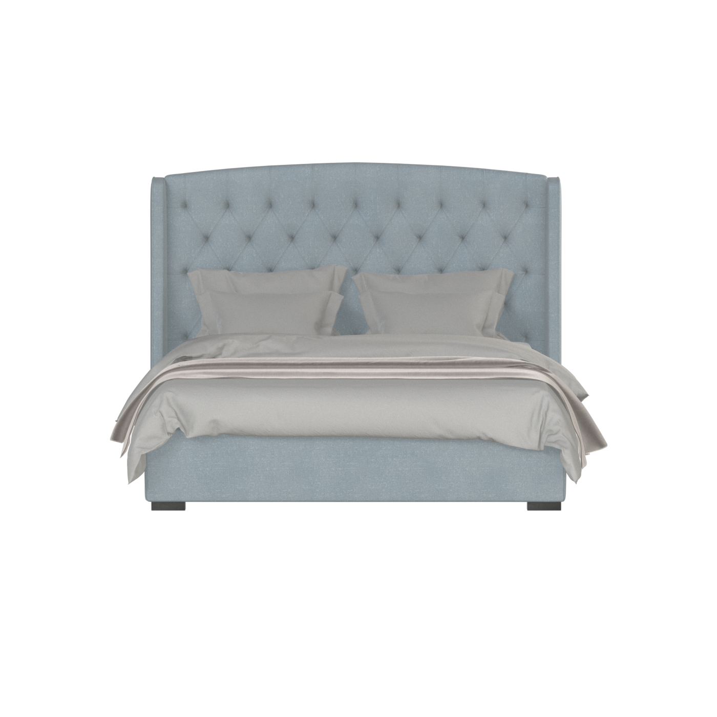 Sophia Upholstered Bed with Buttoned Headboard