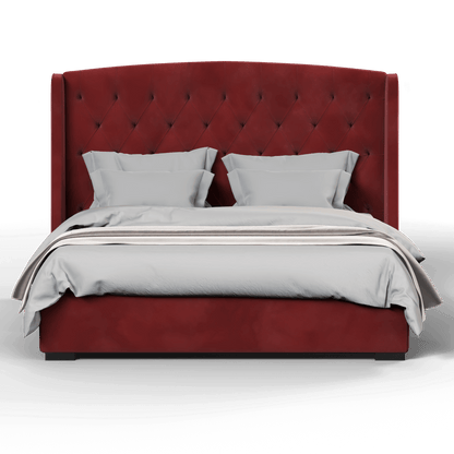 Sophia Upholstered Bed with Buttoned Headboard