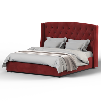 Sophia Upholstered Bed with Buttoned Headboard