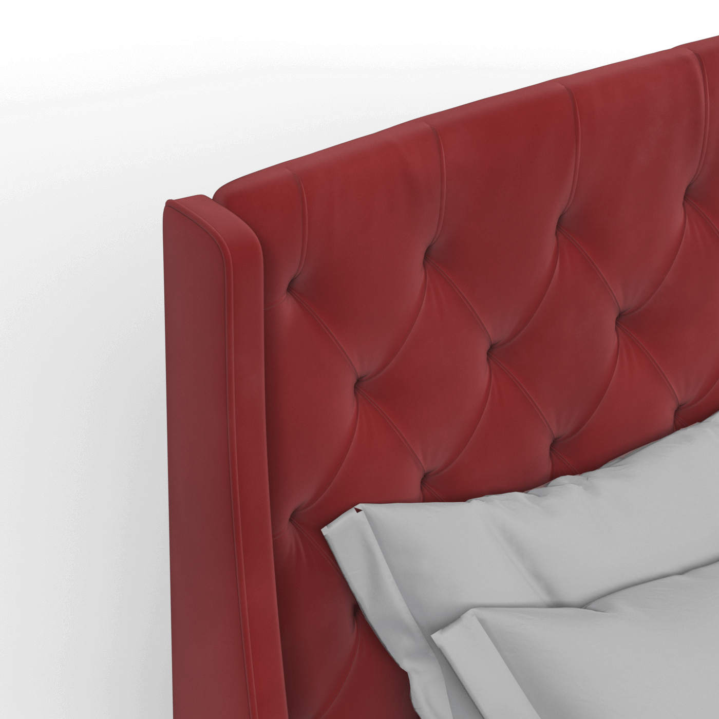 Sophia Upholstered Bed with Buttoned Headboard