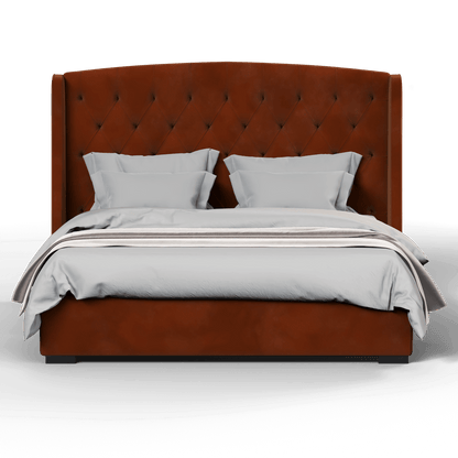 Sophia Upholstered Bed with Buttoned Headboard