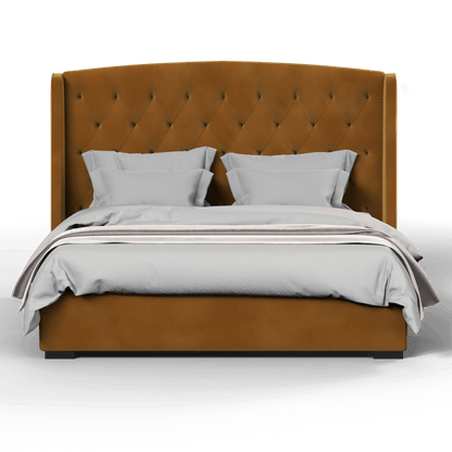 Sophia Upholstered Bed with Buttoned Headboard