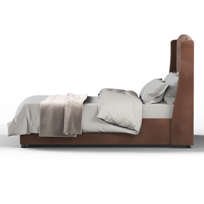 Sophia Upholstered Bed with Buttoned Headboard