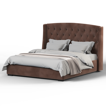 Sophia Upholstered Bed with Buttoned Headboard