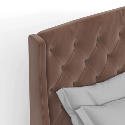 Sophia Upholstered Bed with Buttoned Headboard