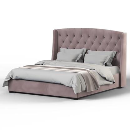 Sophia Upholstered Bed with Buttoned Headboard