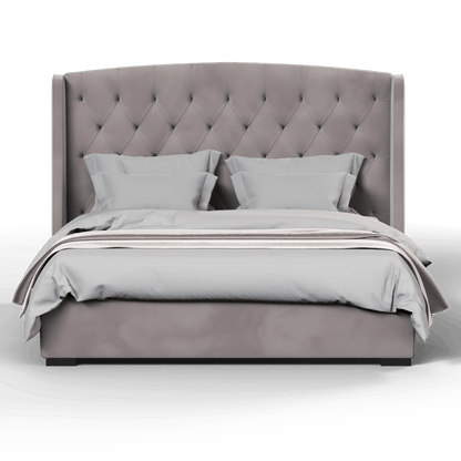 Sophia Upholstered Bed with Buttoned Headboard