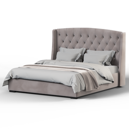 Sophia Upholstered Bed with Buttoned Headboard