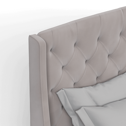 Sophia Upholstered Bed with Buttoned Headboard