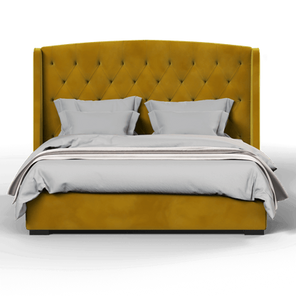Sophia Upholstered Bed with Buttoned Headboard