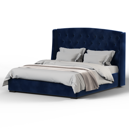 Sophia Upholstered Bed with Buttoned Headboard