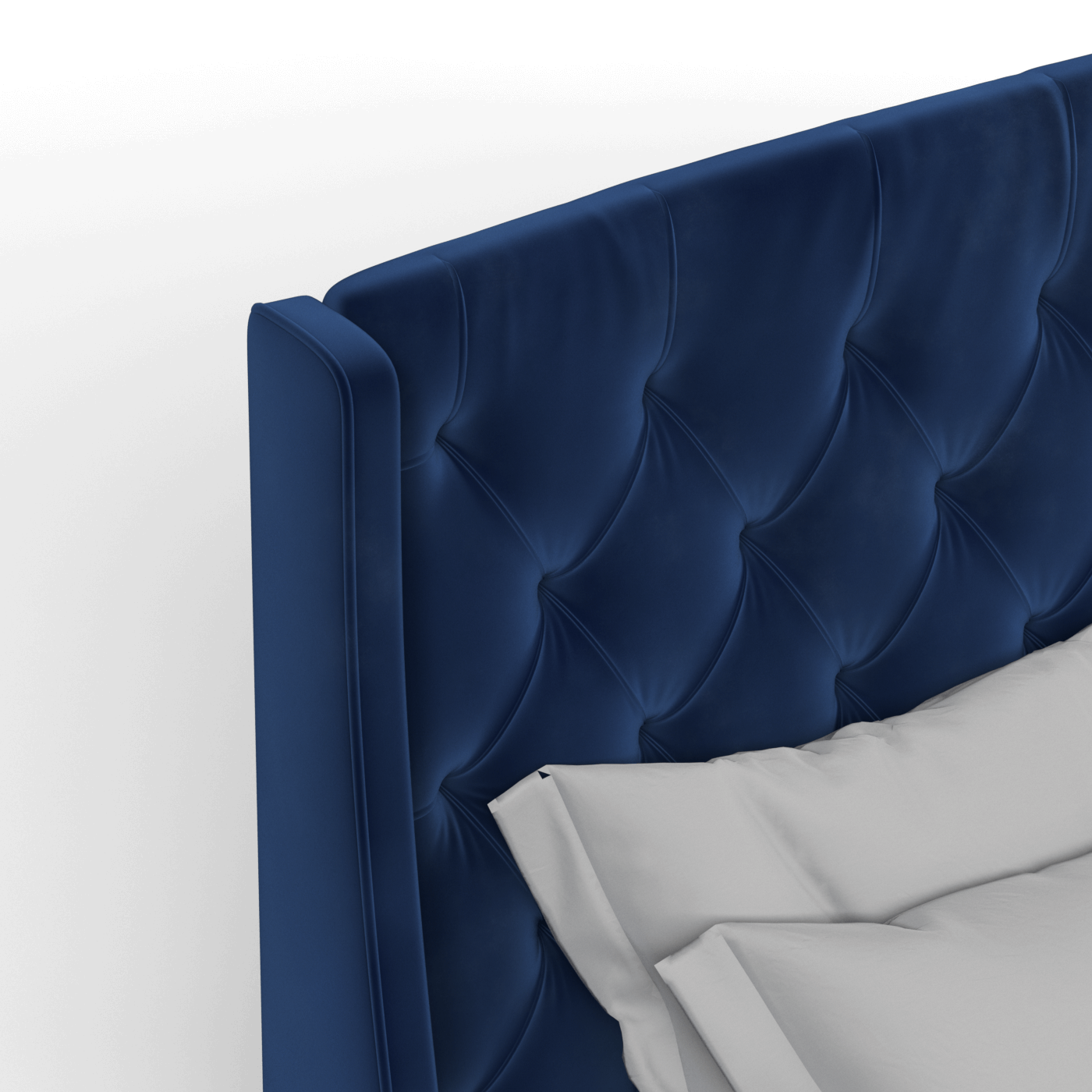 Sophia Upholstered Bed with Buttoned Headboard